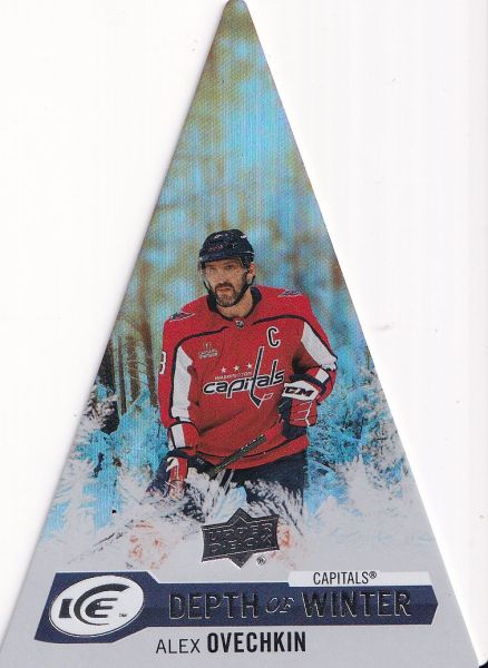 insert karta ALEX OVECHKIN 23-24 UD Ice Depth of Winter číslo DW-11